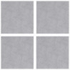 Stopień Kwadrat 4 pcs Srebrny 30 x 30 cm Aluminium