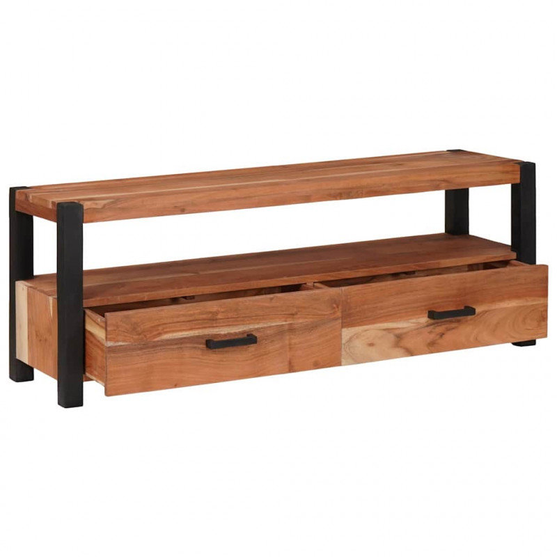 Szafka pod telewizor z szufladą Brązowy 110 x 30 x 40 cm