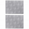 Stopień Prostokątny 2 pcs Srebrny 40 x 30 cm Aluminium