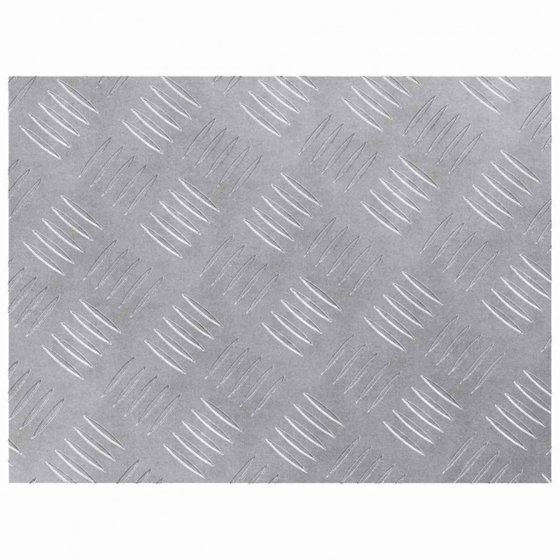 Stopień Prostokątny 4 pcs Srebrny 40 x 30 cm Aluminium