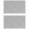 Stopień Prostokątny 2 pcs Srebrny 50 x 30 cm Aluminium