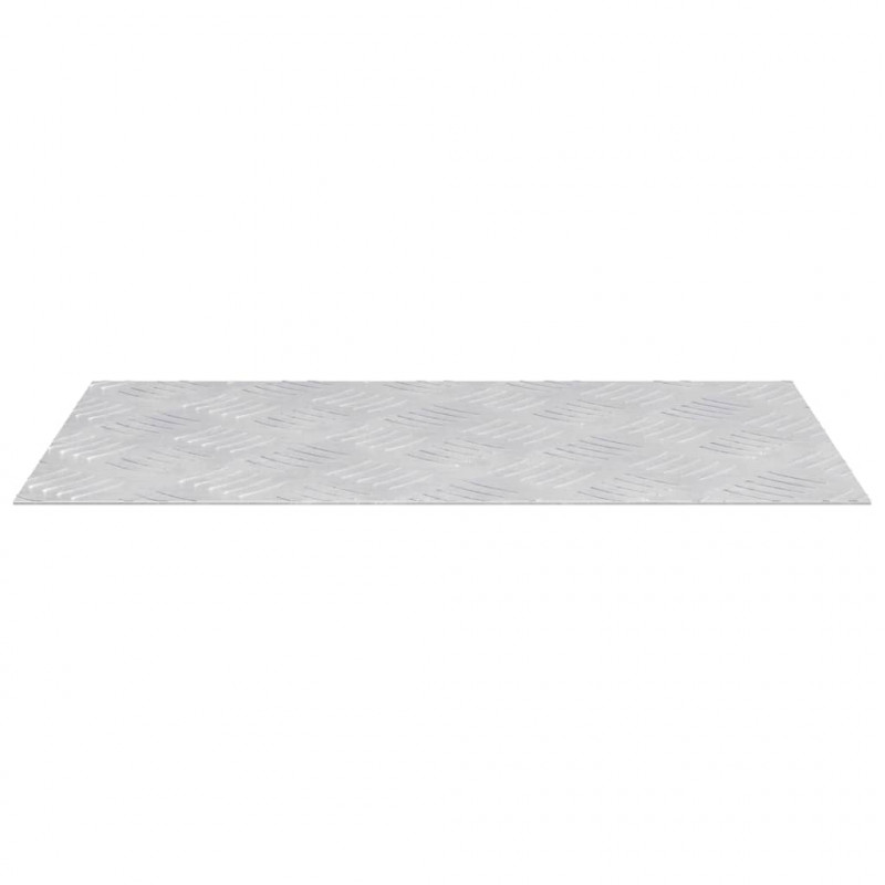 Stopień Prostokątny 4 pcs Srebrny 50 x 30 cm Aluminium