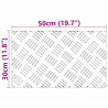Stopień Prostokątny 2 pcs Srebrny 50 x 30 cm Aluminium