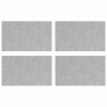 Stopień Prostokątny 4 pcs Srebrny 50 x 30 cm Aluminium