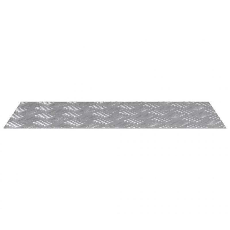 Stopień Prostokątny 4 pcs Srebrny 60 x 30 cm Aluminium