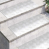 Stopień Prostokątny 4 pcs Srebrny 70 x 30 cm Aluminium