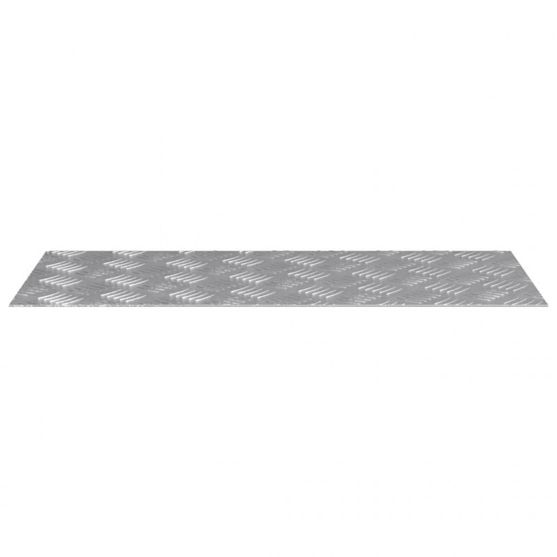 Stopień Prostokątny 4 pcs Srebrny 70 x 30 cm Aluminium