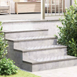 Stopień Prostokątny 2 pcs Srebrny 70 x 30 cm Aluminium