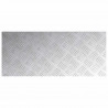 Stopień Prostokątny 2 pcs Srebrny 70 x 30 cm Aluminium