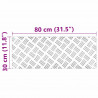 Stopień Prostokątny 2 pcs Srebrny 80 x 30 cm Aluminium