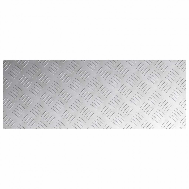 Stopień Prostokątny 4 pcs Srebrny 80 x 30 cm Aluminium