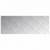Stopień Prostokątny 2 pcs Srebrny 80 x 30 cm Aluminium