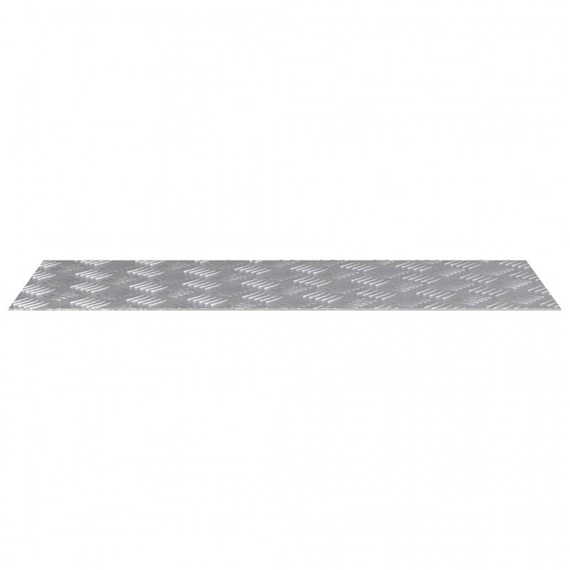 Stopień Prostokątny 4 pcs Srebrny 80 x 30 cm Aluminium