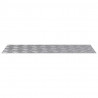Stopień Prostokątny 4 pcs Srebrny 80 x 30 cm Aluminium