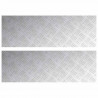 Stopień Prostokątny 2 pcs Srebrny 90 x 30 cm Aluminium
