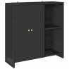 Szafka do przechowywania Czarny 100 x 36 x 102 cm rattan