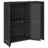 Szafka do przechowywania Czarny 100 x 36 x 102 cm rattan