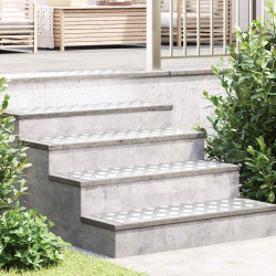 Stopień Prostokątny 4 pcs Srebrny 90 x 30 cm Aluminium