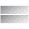 Stopień Prostokątny 2 pcs Srebrny 100 x 30 cm Aluminium