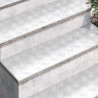 Stopień Prostokątny 2 pcs Srebrny 100 x 30 cm Aluminium