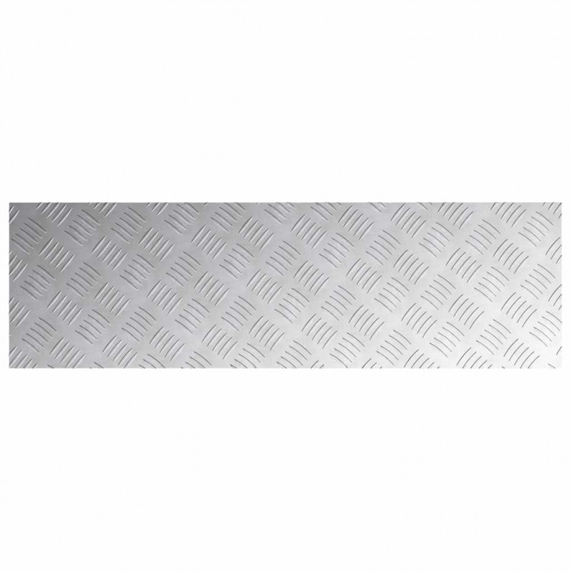 Stopień Prostokątny 2 pcs Srebrny 100 x 30 cm Aluminium