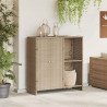 Szafka do przechowywania Beżowy 100 x 36 x 102 cm rattan