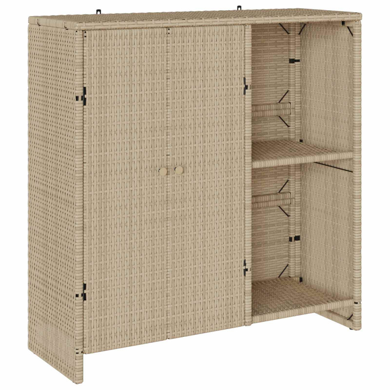 Szafka do przechowywania Beżowy 100 x 36 x 102 cm rattan