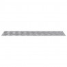 Stopień Prostokątny 4 pcs Srebrny 100 x 30 cm Aluminium