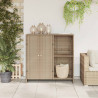 Szafka do przechowywania Beżowy 100 x 36 x 102 cm rattan