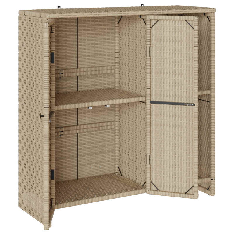 Szafka do przechowywania Beżowy 100 x 36 x 102 cm rattan