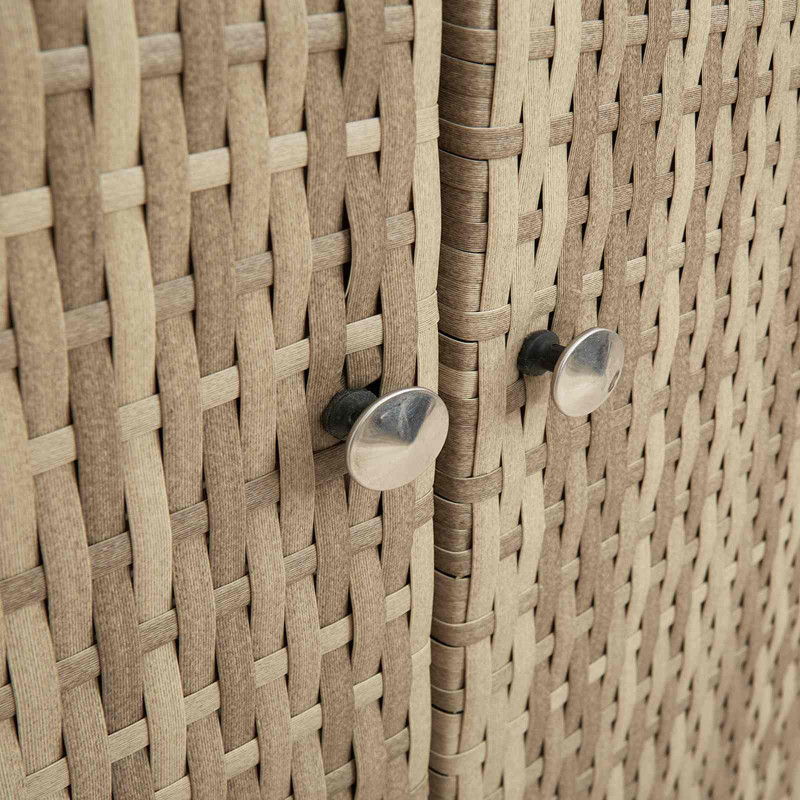 Szafka do przechowywania Beżowy 100 x 36 x 102 cm rattan