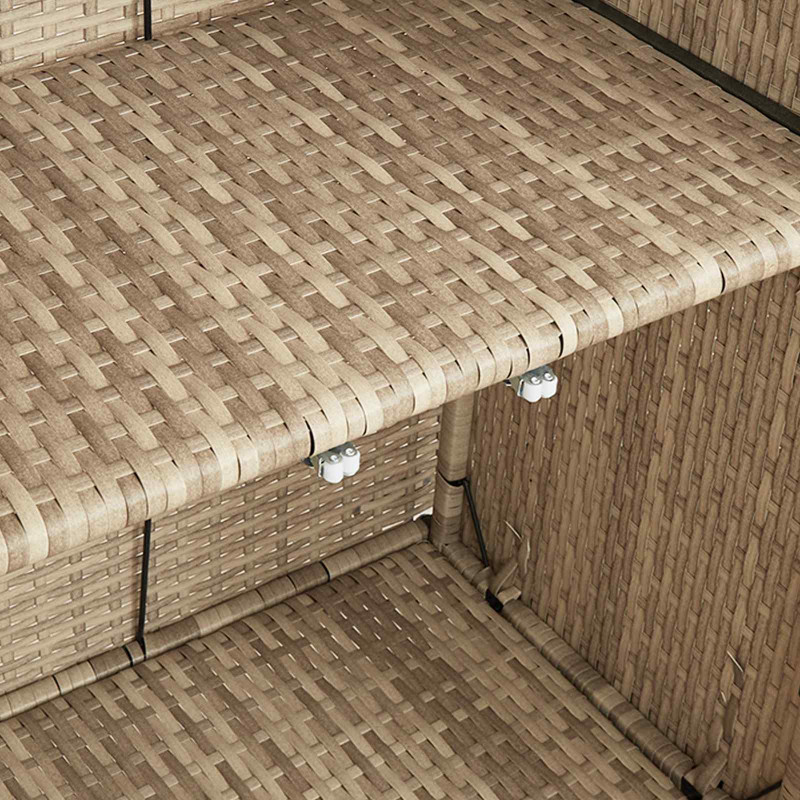 Szafka do przechowywania Beżowy 100 x 36 x 102 cm rattan