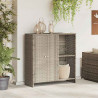 Szafka do przechowywania Jasnoszary 100 x 36 x 102 cm rattan