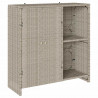 Szafka do przechowywania Jasnoszary 100 x 36 x 102 cm rattan