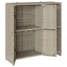 Szafka do przechowywania Jasnoszary 100 x 36 x 102 cm rattan