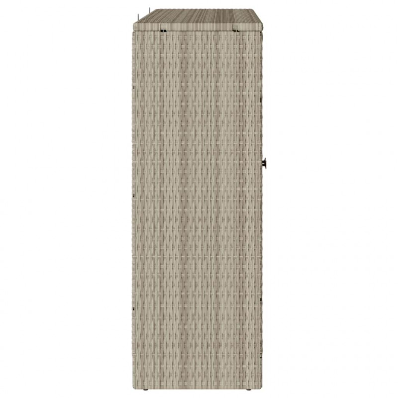 Szafka do przechowywania Jasnoszary 100 x 36 x 102 cm rattan