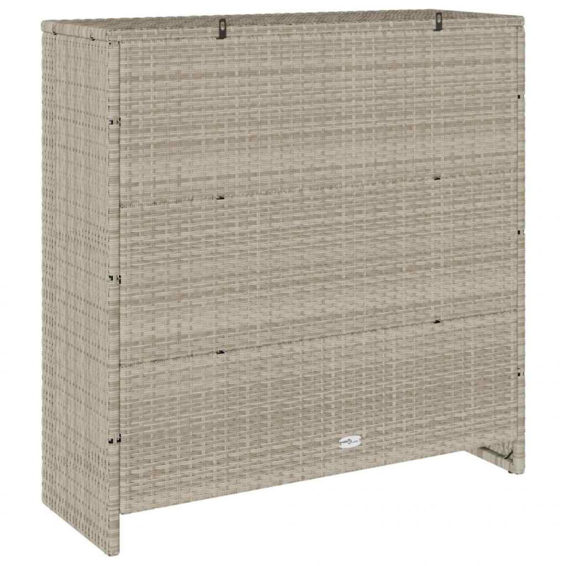 Szafka do przechowywania Jasnoszary 100 x 36 x 102 cm rattan