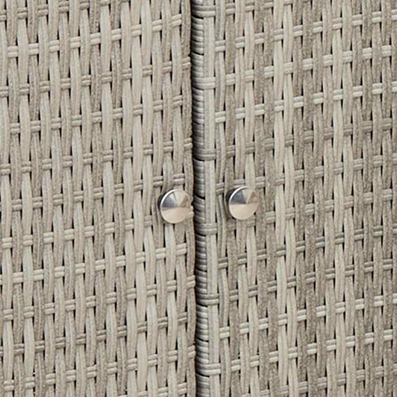 Szafka do przechowywania Jasnoszary 100 x 36 x 102 cm rattan