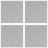 Stopień Kwadrat 4 pcs Srebrny 40 x 40 cm Aluminium