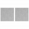 Stopień Kwadrat 2 pcs Srebrny 40 x 40 cm Aluminium