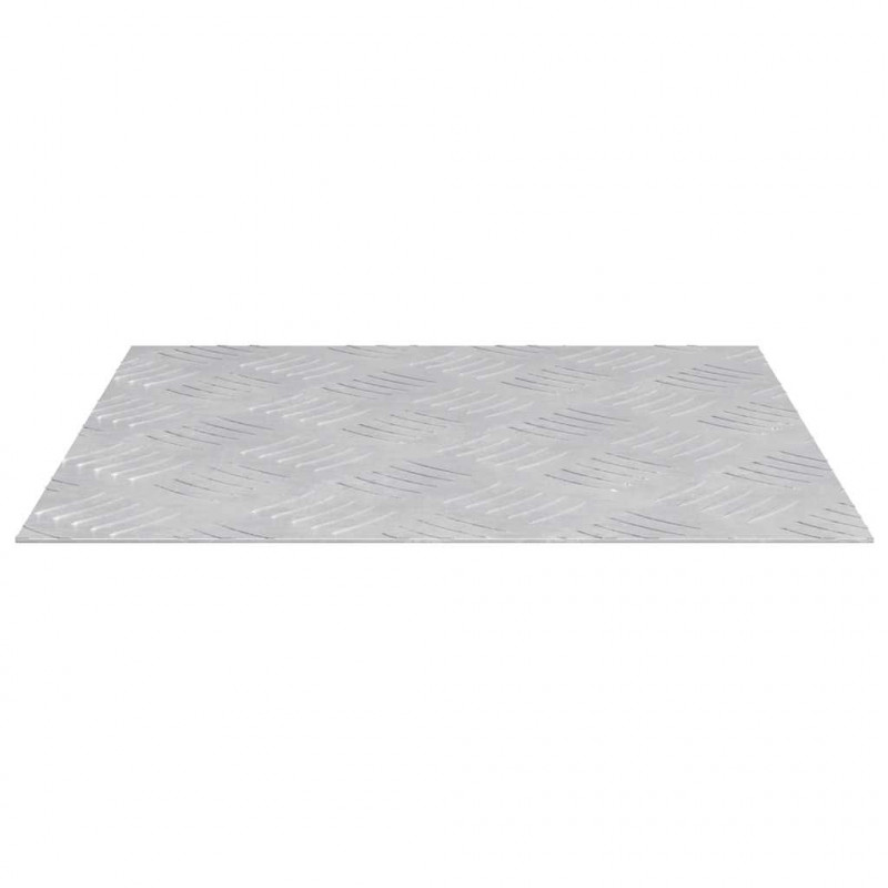 Stopień Kwadrat 2 pcs Srebrny 40 x 40 cm Aluminium