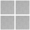 Stopień Kwadrat 4 pcs Srebrny 40 x 40 cm Aluminium
