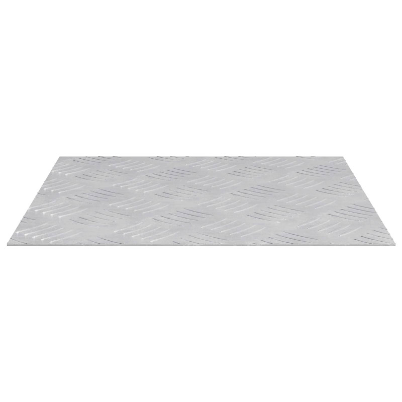 Stopień Kwadrat 4 pcs Srebrny 40 x 40 cm Aluminium