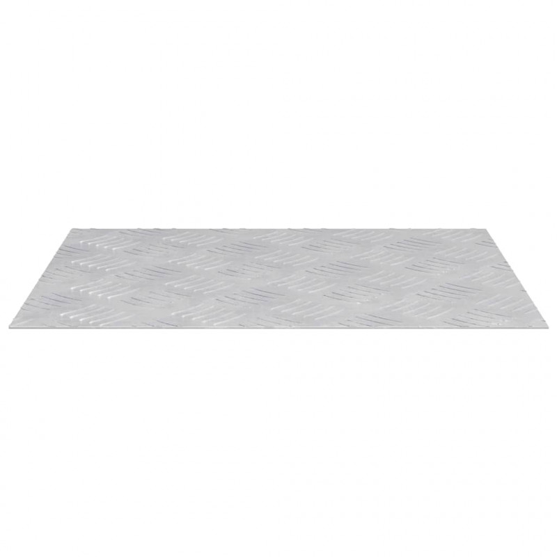 Stopień Prostokątny 2 pcs Srebrny 50 x 40 cm Aluminium