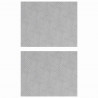 Stopień Prostokątny 2 pcs Srebrny 50 x 40 cm Aluminium