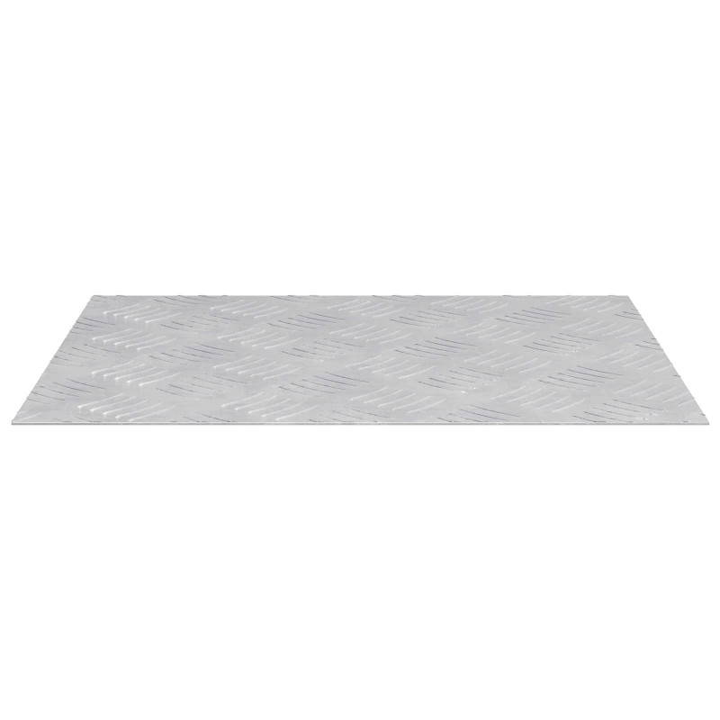 Stopień Prostokątny 2 pcs Srebrny 50 x 40 cm Aluminium