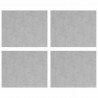 Stopień Prostokątny 4 pcs Srebrny 50 x 40 cm Aluminium