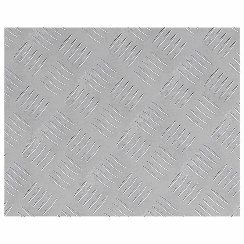 Stopień Prostokątny 4 pcs Srebrny 50 x 40 cm Aluminium