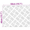 Stopień Prostokątny 4 pcs Srebrny 50 x 40 cm Aluminium