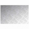Stopień Prostokątny 2 pcs Srebrny 60 x 40 cm Aluminium
